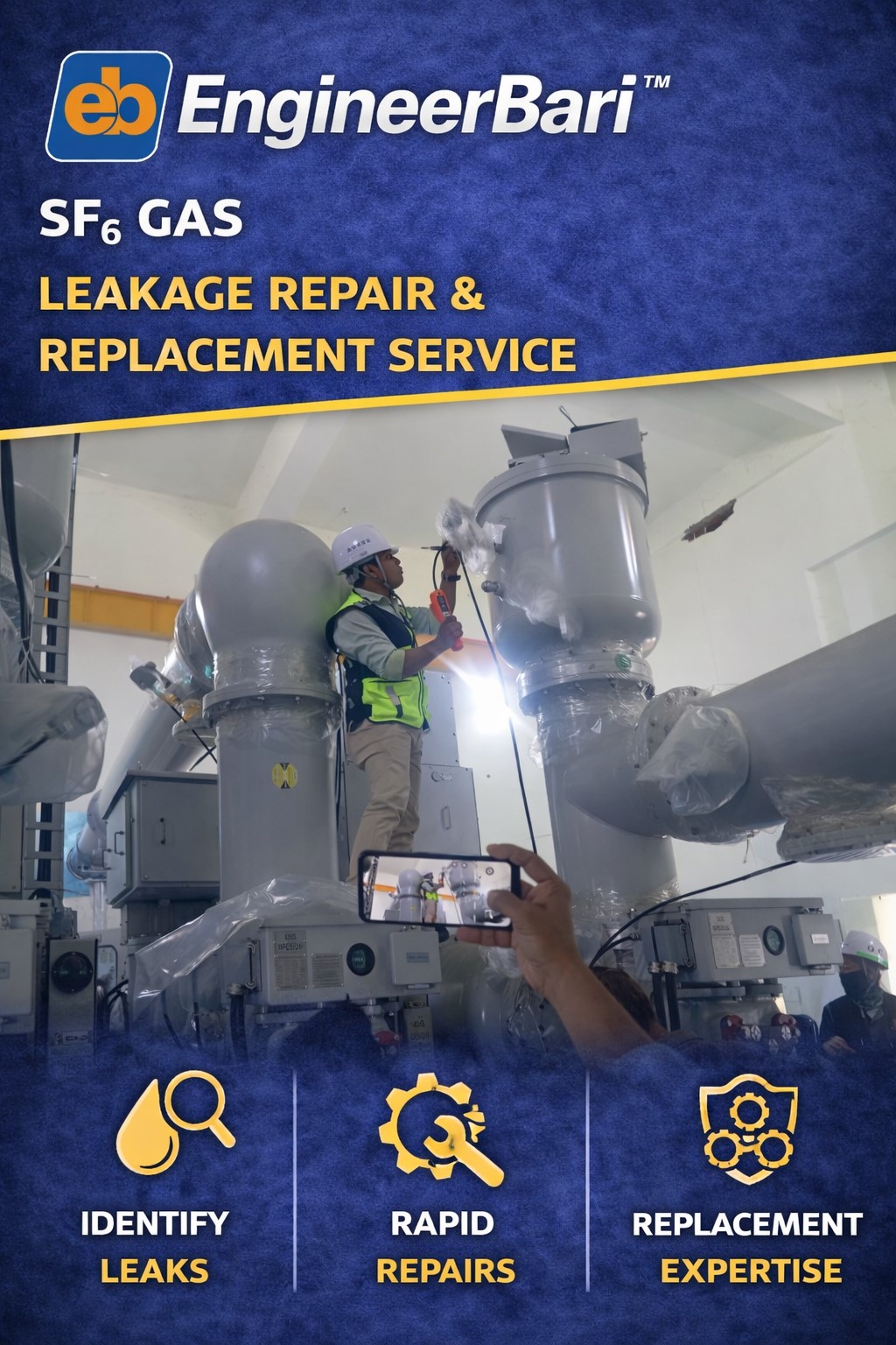 SF₆ Gas Leakage Repair & Seal Replacement Service